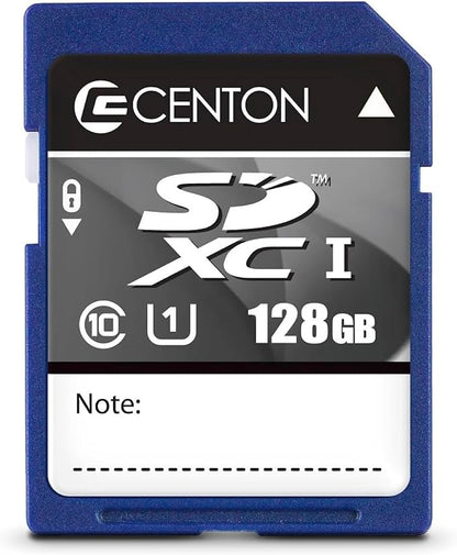 Centon Electronics SD UHS-I / A1 / V10 / U1 / Class 10 Flash Memory Card, Ultimate Memory Card for Phones, Tablets, Cameras, and More, 128GB, 3 Bulk Pack