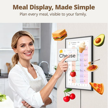 Digital Calender 15.6 Inch Smart Wall Calender, Touchscreen Electronic Calender Planner for 2025 Family Chore Chart Rewards and Schedules, Interactive Display, APP Access, Wall Mount or Stand