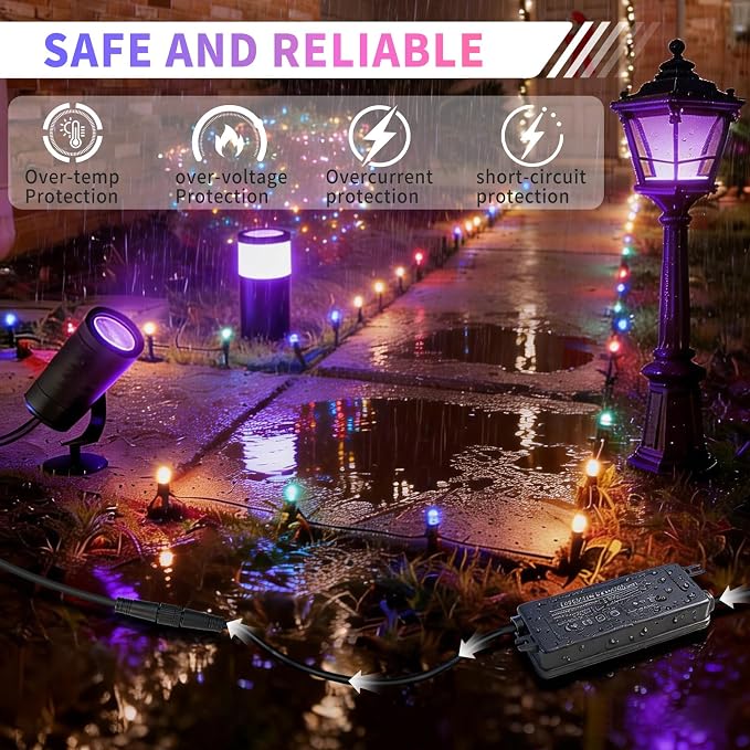 24V 60W Power Adapter for Philips Hue Bridge Outdoor Lighting | Compatible with Philips Hue Lily Spot, Lily XL, Calla Pathway, Impress Lights IP67 Waterproof Single Connector Power Supply