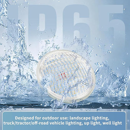 Goehiaul PAR36 LED Landscape Bulbs 6W 3000K Warm White, AC/DC12V, 700Lumens, PAR36 LED Bulb 36W Halogen Equivalent, PAR 36 LED Light Water Resistant (1 Pack)