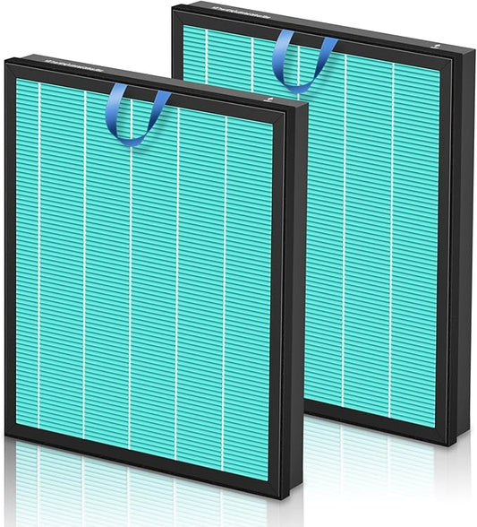 Vital 200S Smoke Remover Replacement Filter for LEVOIT Vital 200S and Vital 200S-P Air Purifier, High-Efficiency Activated Carbon Filter, Vital 200S-RF-SR, 2 Pack, Blue