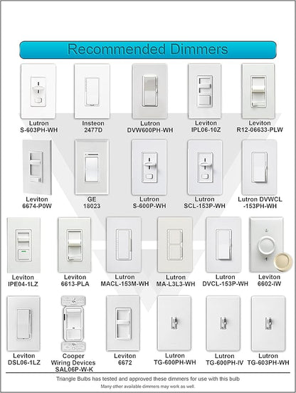T95141, LED Dimmable 100 Watt Equivalent Soft White Light Bulbs, 4-Pack