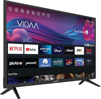 Supersonic SC-3226SDVD 32-inch LED Smart HDTV w/DVD Player, ATSC & NTSC System, 3X HDMI, 1080p, WiFi, USB, Multi Language OSD, AC/DC Compatible for Home, Kitchen, or RV Camper, DC Car Cord Included