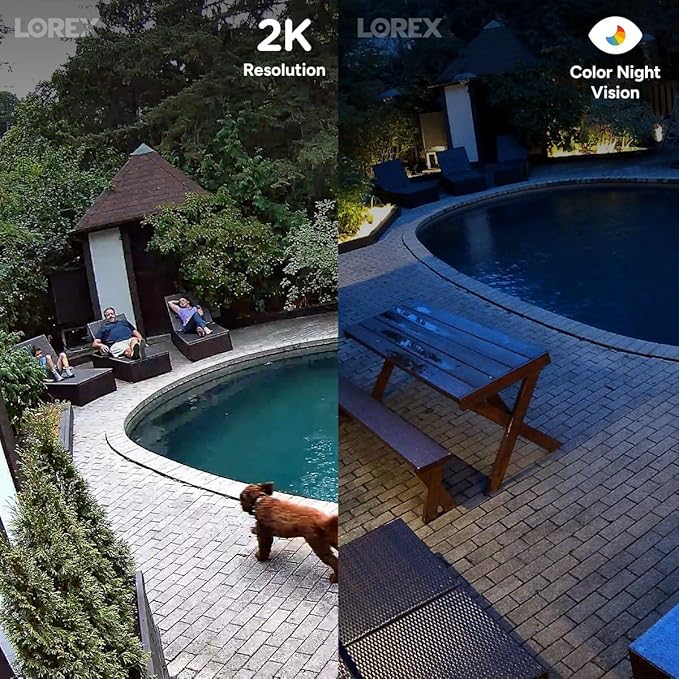 Lorex Connect 2K Wi-Fi Battery-Powered Spotlight Camera | New APP | Motion Detection | Color Night Vision | Flexible Storage: MircoSD (not Included) or Cloud | Versatile mounting | IP66 Weatherproof