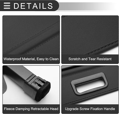 Motoforti Car Trunk Retractable Cargo Cover for Honda CRV 2002-2006 Rear Trunk Parcel Shelf Luggage Security Shield Shade, Canvas, Gloss Black