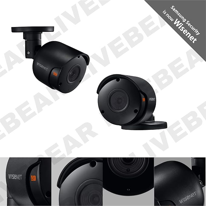 Wisenet SDC-99447BF - 4K Ultra HD Weatherproof Bullet Camera, Compatible with SDH-B94047BF, SDH-C94087BF, and SDH-E95127