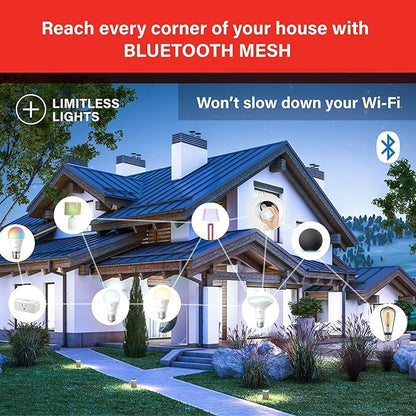 Sengled Smart Bulbs That Work with Alexa, Smart Flood Light Bulb Bluetooth, BR30 Smart Light Bulb 5000K Dimmable 650LM, Daylight 65W Equivalent E26 Recessed, Alexa Light Bulb, No Hub Required, 4 Pack