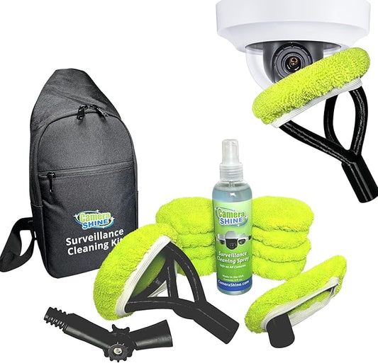 PRO Surveillance Cleaning Kit - Safely Clean Any Security Camera Safely From The Ground