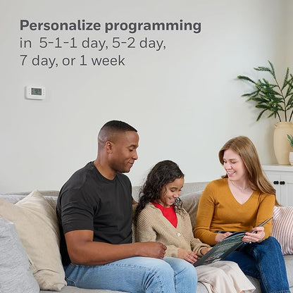 NEW! Honeywell Home Smart Thermostat, Conventional/Heat Pump Compatibility, WiFi Thermostat for Home, X2S, White