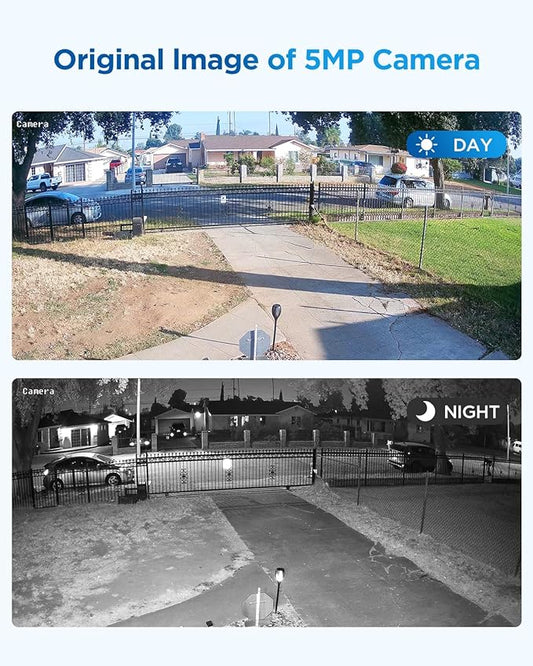 4COVR 8 Camera Security System, 8X 5MP IK10 Vandal-Proof IP67 Dome PoE IP Camera with Audio, 8 Channel NVR 2TB HDD, AI Human Vehicle Detection & IR Night Vision, 24/7 Home Recording, LY54AB5M0808