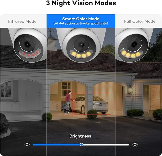 ONWOTE 12MP PoE IP Security Camera Outdoor, 2 Way Talk, Smart Color Night Vision, 4000x3000 12 Megapixels 30fps, 123° FoV, AI Detection, Commercial Wired Camera for Business, Add-on to PoE NVR System