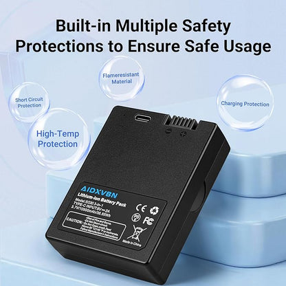 10500mAh High Capacity Rechargeable Li-ion Battery Pack for Eufy Security Devices Compatible with Video Doorbell Cameras S330 E330 S230 S220 S231 and Smart Door Locks T8790 T8520 T8531