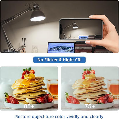 2.5 in E17 Intermediate Base LED Filament Bulb 360 Lumens, 5000K Daylight White Dimmable Appliance Bulb AC 120V, UL Certified T8 Microwave Light Bulbs Under Hood for Refrigerator Stove 4Pack