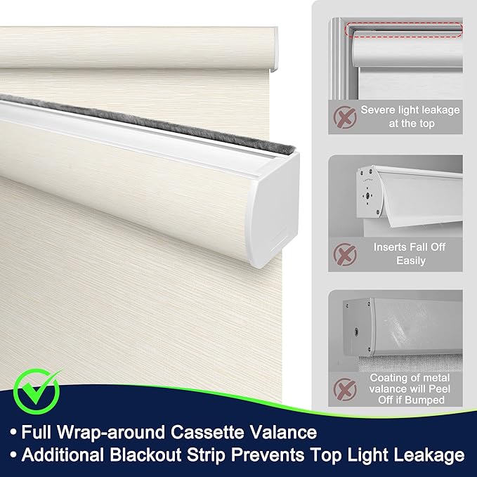 BERISSA Motorized Blinds with Remote,Light Filtering Smart Blinds for Windows,Jacquard Fabric,Remote Control,Thermal Insulated Automatic Blinds,Electric Blinds with USB/Solar Pannel.Beige