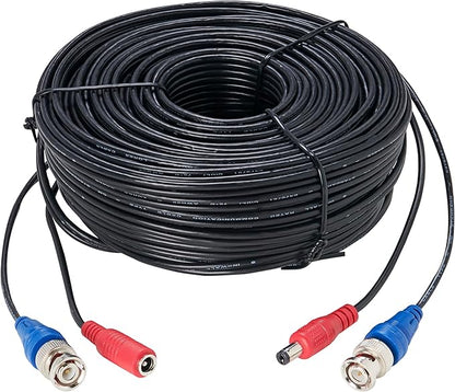 Lorex 4K RG59 Power Accessory Cable, Video Cable for Security Camera Systems, for Analog HD (CVI/TVI/AHD/MPX) or Analog (CVBS) Surveillance System, 100 feet (30m)
