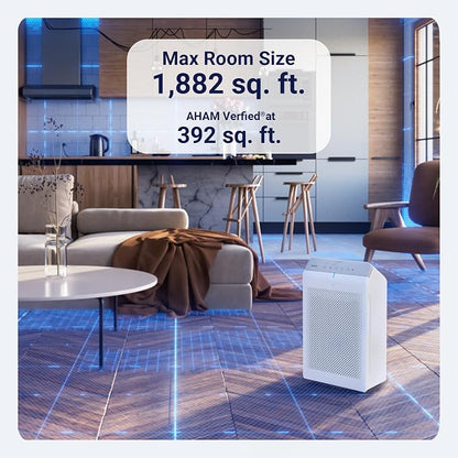 WINIX 5530 Air Purifier (New Generation of 5500-2 with App Control) for Home Large Room Up to 1882 Ft² in 1 Hr, True HEPA, High Deodorization Carbon Filter and Auto Mode, Captures Pet Allergies, Smoke
