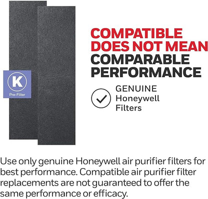 Honeywell HFD-120-Q QuietClean Air Purifier with Permanent Washable Filters, Medium Rooms (170 sq. ft.), Black