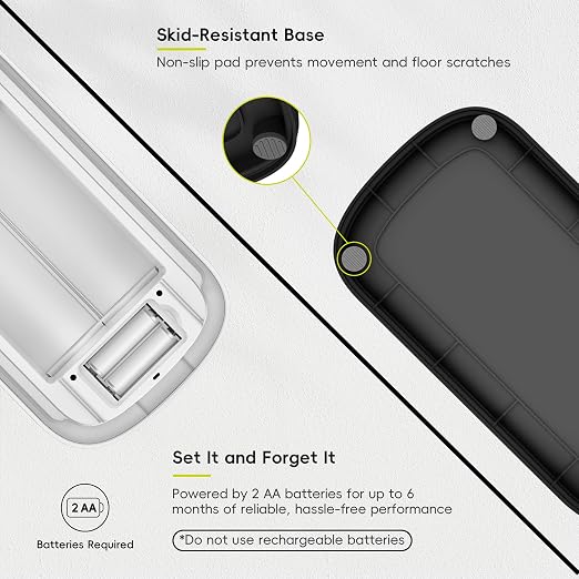 EKO Astro Slim Sensor Trash Can, 10L / 2.6 Gallon Touchless Garbage Bin with Soft-Close Retractable Wing Lid, Motion Sensor Stainless Steel Garbage Can for Bathroom, Kitchen, Office, Waterproof, White