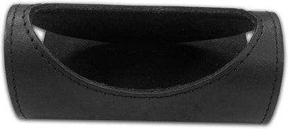 Dacasso Black Leather Foldable Cell Phone Holder
