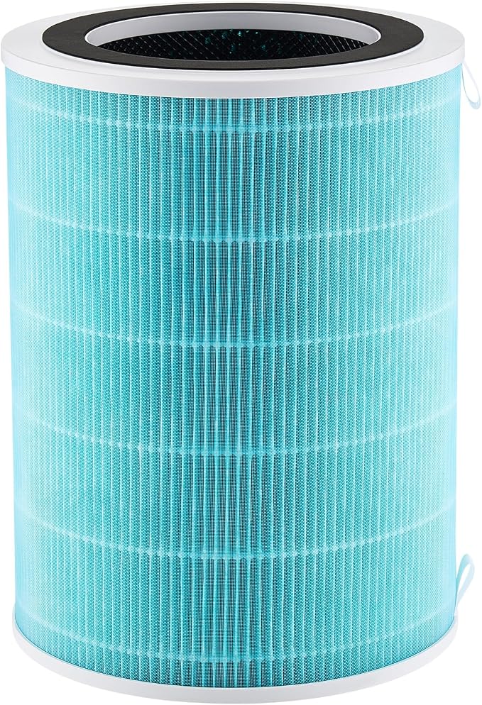 VEVOR Air Purifier Replacement Filter, H13, 3-in-1 Compact & Lightweight Replacement Filter with Durable PP Pre-Filter, Easy-to-Grab Purifier Filter with Activated Carbon, Fit for Cylindrical Purifier