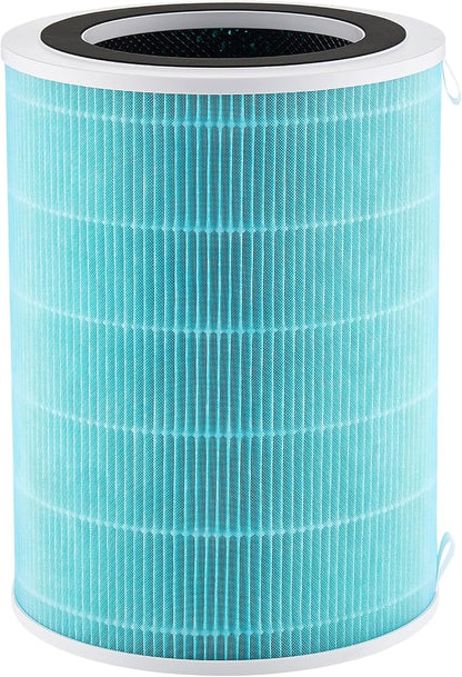 VEVOR Air Purifier Replacement Filter, H13, 3-in-1 Compact & Lightweight Replacement Filter with Durable PP Pre-Filter, Easy-to-Grab Purifier Filter with Activated Carbon, Fit for Cylindrical Purifier