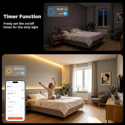 MIWISE Matter LED Controller,2.4GHZ WiFi 4 Zones RF Remote Kit for LED Strip Light,Works with Tuya/Alexa/Google Home/Apple Homekit/Siri,for Dimming/CCT/RGB/RGBCCT/RGBW COB LED Strip Light DC12-48V