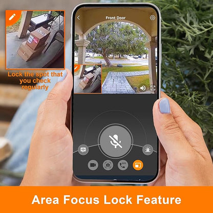 TOUCAN Wireless Video Doorbell V3D – Battery Powered Smart Doorbell Camera, HD Wide Angle, Motion Detection, 2-Way Audio, Night Vision, Easy Install, No Subscription Required, (No Chime)