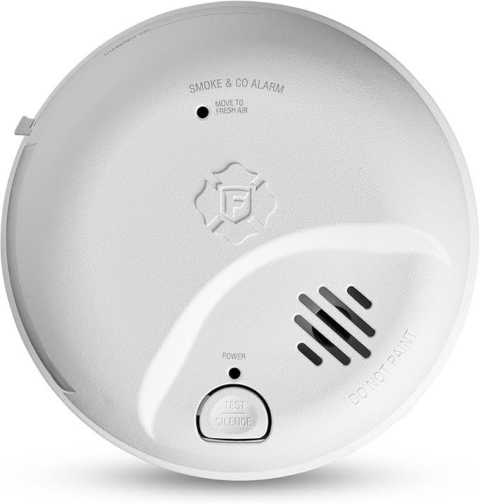 First Alert Combination Smoke & Carbon Monoxide Alarm, Interconnect Hardwire Detector with Battery Backup, SMICO100-AC, 1-Pack