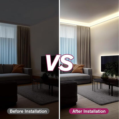 EMITEVER COB LED Strip Lights Neutral White, 4000K Tape Light Premium High Density, DC 24V, 360+Lumens/ft, 5120LEDs/Spool,Ra 90+,32.8ft/10m,UL Listed 5 Year After-Service(Power Supply Sold Separately)