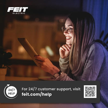 Feit 3026437 Black Plug in & Remote 6W LED Pathway Light - 4 per Pack