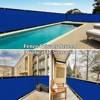 Shade&Beyond 5' X 50' Fence Privacy Screen Heavy Duty 170 GSM Fencing Mesh Shade Net Cover for Wall Garden Back Yard Outdoor Home Decoration, Black
