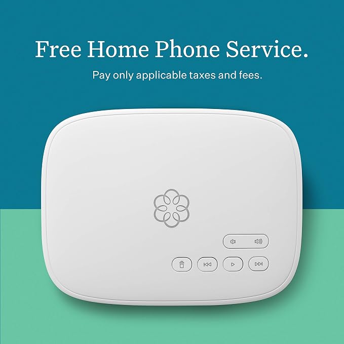 Ooma Telo VoIP Reliable Home Phone Solution with Unlimited Nationwide Calls, Mobile App Accessibility, and Robocall Blocking (Pack of 6)