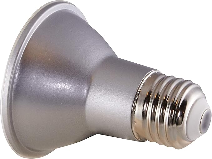 Satco S29402 6.5 Watt 120 Volt PAR20 LED Light Bulb; 3500K Neutral White Light; 25 deg. Beam Angle; E26 Medium Base; Dimmable (6 LED Light Bulbs)