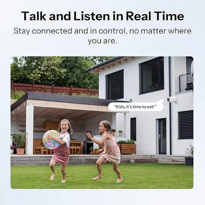 SONOFF CAM-B1P Outdoor Security Camera, 2K HD & Color Night Vision, 180 Panoramic View, AI Human Detection & Tracking, IP65 Weatherproof, Two-Way Audio, Works with Smart Home Platforms