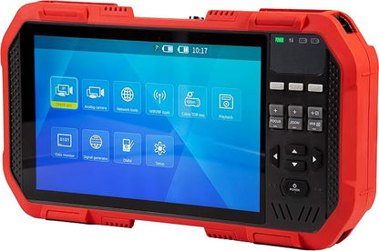 Triplett 8075 CamView IP Pro-X CCTV Camera Tester with PoE, Built-in DHCP Server, and 7" TFT Touchscreen - NTSC/PAL, HD-CVI 3.0, AHD 3.0, HD-TVI 3.0