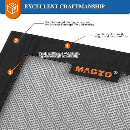 Customizable Pet Proof Window Screen Replacement, Best Vinyl Coated Polyester Dog Cat Resistant Heavy Duty, Mesh Net Netting Curtain Wire Good Repair for Patio/Porch/Sliding/DIY/Big Pets Owners