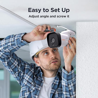 TIGERSECU 5MP Metal Long Range Security Camera for TVI, CVI, AHD, CVBS DVRs, Weatherproof for Indoor/Outdoor Use, Hybrid 4-in-1 with OSD Switch (Power Supply and Coaxial Cable Sold Separately)
