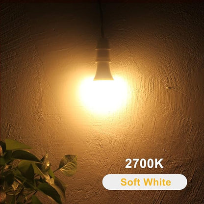 Qualilux Dusk to Dawn Light Bulbs 850LM, 60W Equivalent, Soft White, LED 9.5W, A19, E26 Base, 4-Pack, HQ-H016