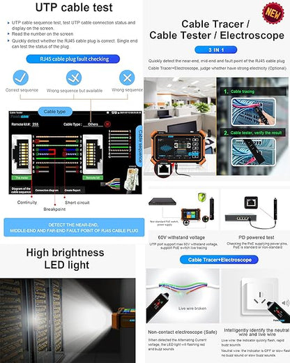 IP Camera Tester IPC-1910 Plus 4 inch Touch Screen IPC Tester 8K IP Camera Test 4K 8MP Coax AHD CVI TVI Display Video MonitorSupport H.265 POE PTZ WiFi RS485 Replace Camera Tester