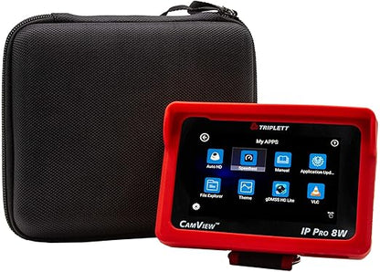 Triplett 8066 CamView IP Pro-8W CCTV Camera Tester with PoE, Network Test, and 4" IPS Touchscreen - NTSC/PAL, HD-CVI 3.0, AHD 3.0, HD-TVI 3.0