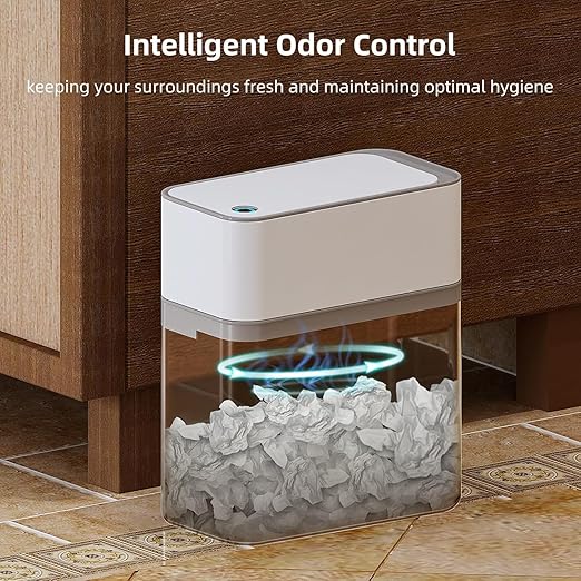 funest Automatic Touchless Bathroom Trash Can with Lid- 3.5 Gallon Motion Sensor Garbage Can for Kitchen, Bedroom, Office,Auto-Adsorption Waterproof Bathroom Trash Can