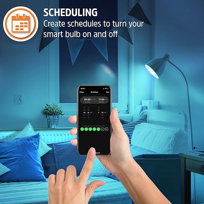 XTREME Energizer Connect Smart A19 LED White & Multi-Color RGB Light Bulb with Voice Control and Remote Access Through Your Smartphone | Compatible with Alexa and Google Assistant, 4 Pack