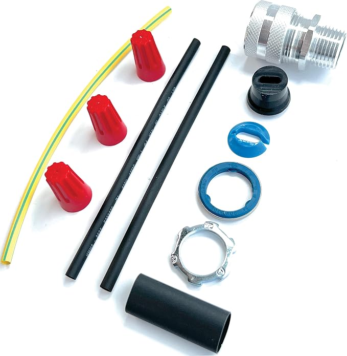 Radiant Solutions Company UL Listed Universal Hardwire Power Connection Kit - For 10-13mm Self-Regulating Heat Cable Or Heat Tape - Gutter & Roofing Protection