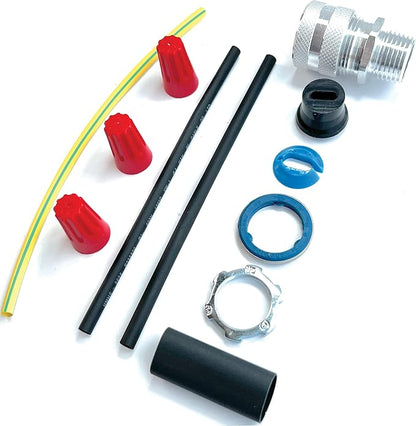 Radiant Solutions Company UL Listed Universal Hardwire Power Connection Kit - For 10-13mm Self-Regulating Heat Cable Or Heat Tape - Gutter & Roofing Protection
