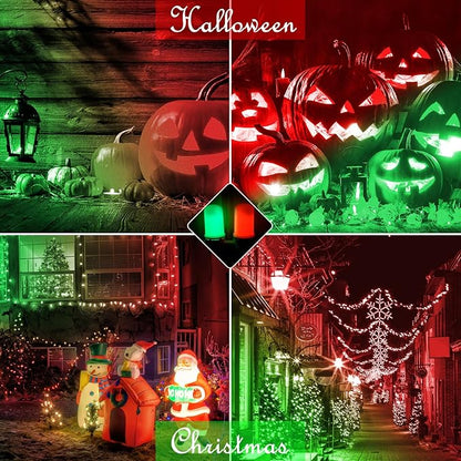 Bestview LED Flame Effect Light Bulbs,4 Modes Smart E26/E27 Base Flickering Fire Light Bulbs with for Halloween, Christmas, Party, Porch, Indoor&Outdoor Home Decoration Lighting (Green &Red)