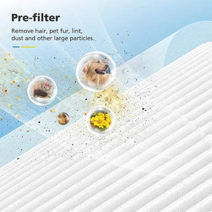 Core 200S-P Replacement Filter Compatible with LEVOIT Core 200S Smart WiFi Air PuriFier, Core 200S-RF Air Filter, White, 3 Pack