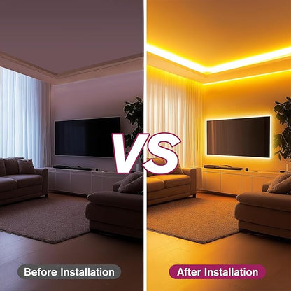 EMITEVER COB LED Strip Lights Warm White, 2700K Tape Light Premium High Density, DC 24V, 360+Lumens/ft, 5120LEDs/Spool, Ra 90+, 32.8ft/10m,UL Listed 5 Year After-Service(Power Supply Sold Separately)