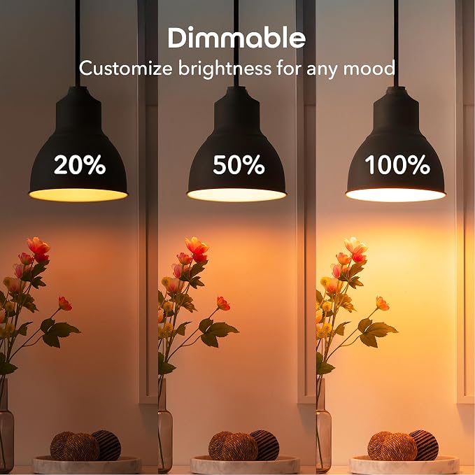Geeni Prisma Smart Light Bulbs 4-Pack, Color Changing RGBW LED, A19, 800 Lumens, 60W Equivalent, Dimmable, 2700K, Works with Alexa & Google Home