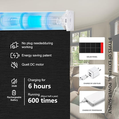 Bringnox Motorized Blinds with Remote,100% Blackout Smart Roller Blinds Compatible with Apple Homekit Google Home and Alexa Via HUB,and Customized (Treebark obsidian-28)