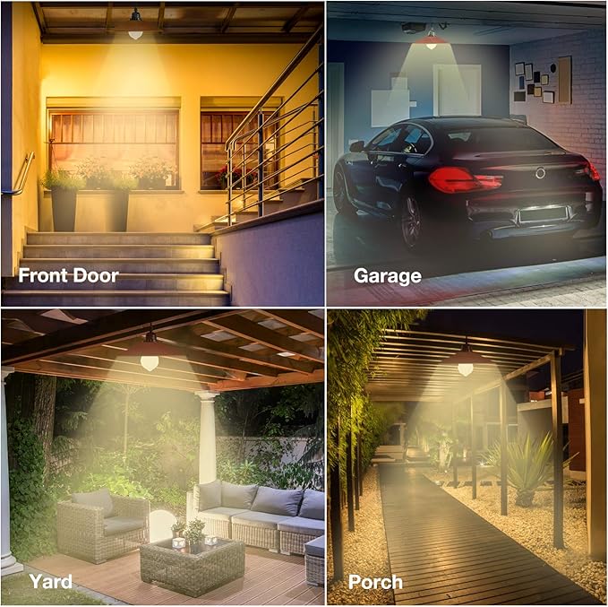 Sengled Motion Sensor Light Bulb Outdoor, Soft White Sensor LED Light Bulb, Auto on/Off Photocell Automatic for Outdoor Lighting, A19 3000K 1200LM 75W for Front Porch Garage, 4 Pack